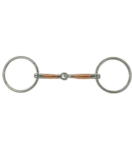 Snaffle Loose Ring Copper Inlay