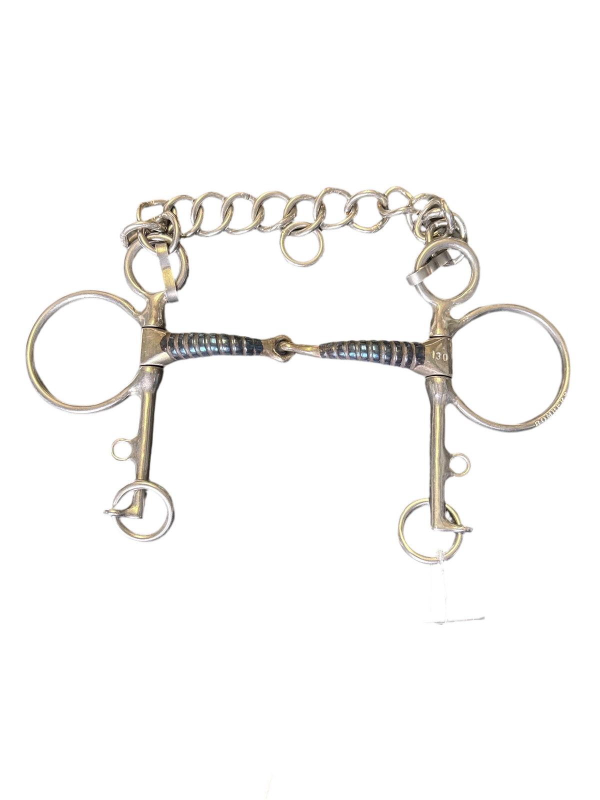Bombers Polo Pelham 75 Snaffle Corkscrew