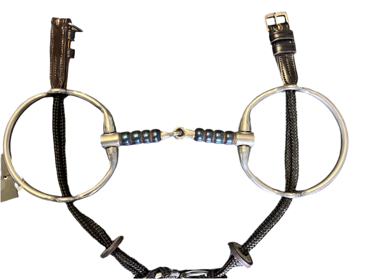 Bombers Eggbutt Gag Snaffle Cherry Roller