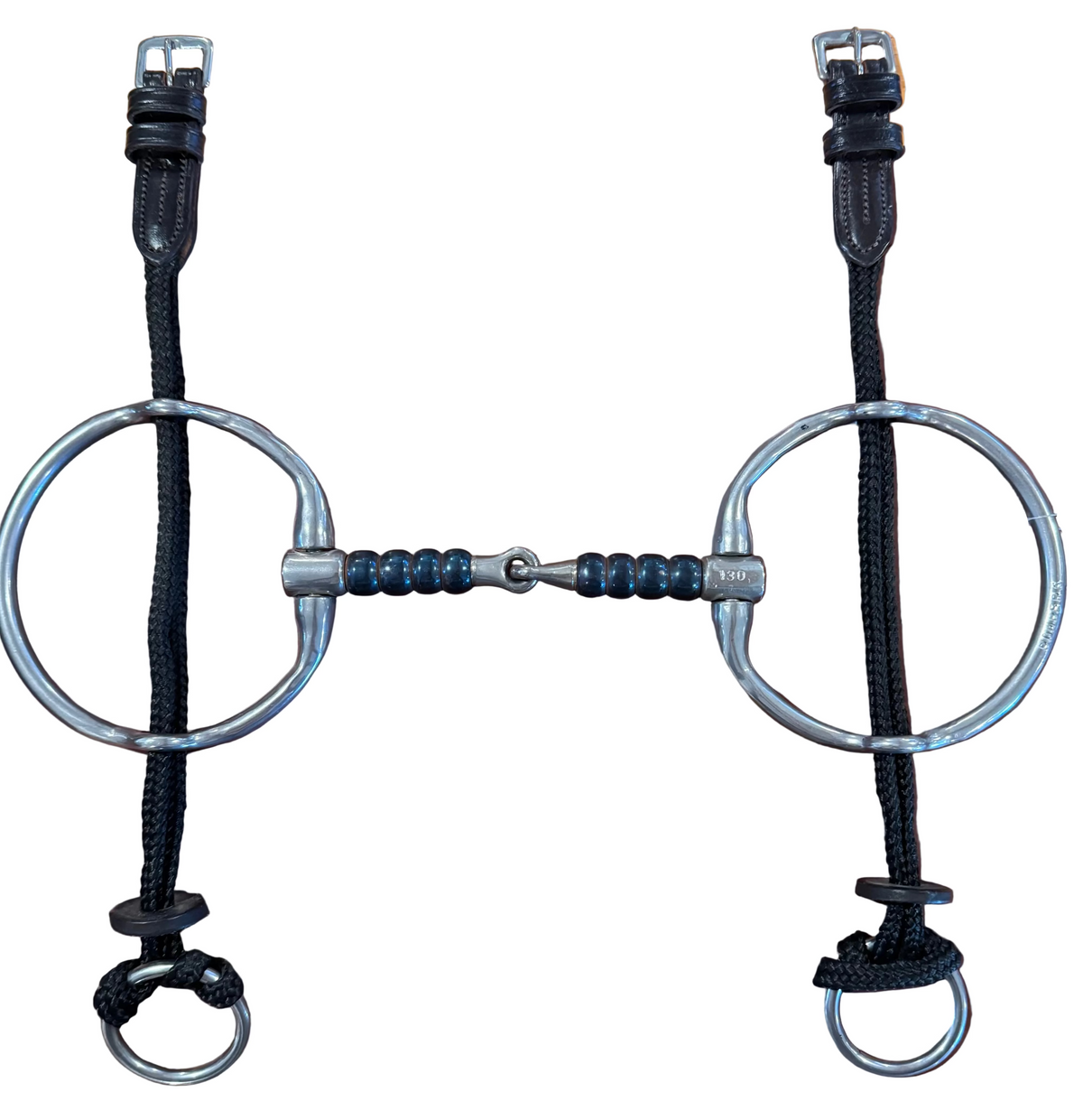 Bombers Eggbutt Gag Snaffle Cherry Roller