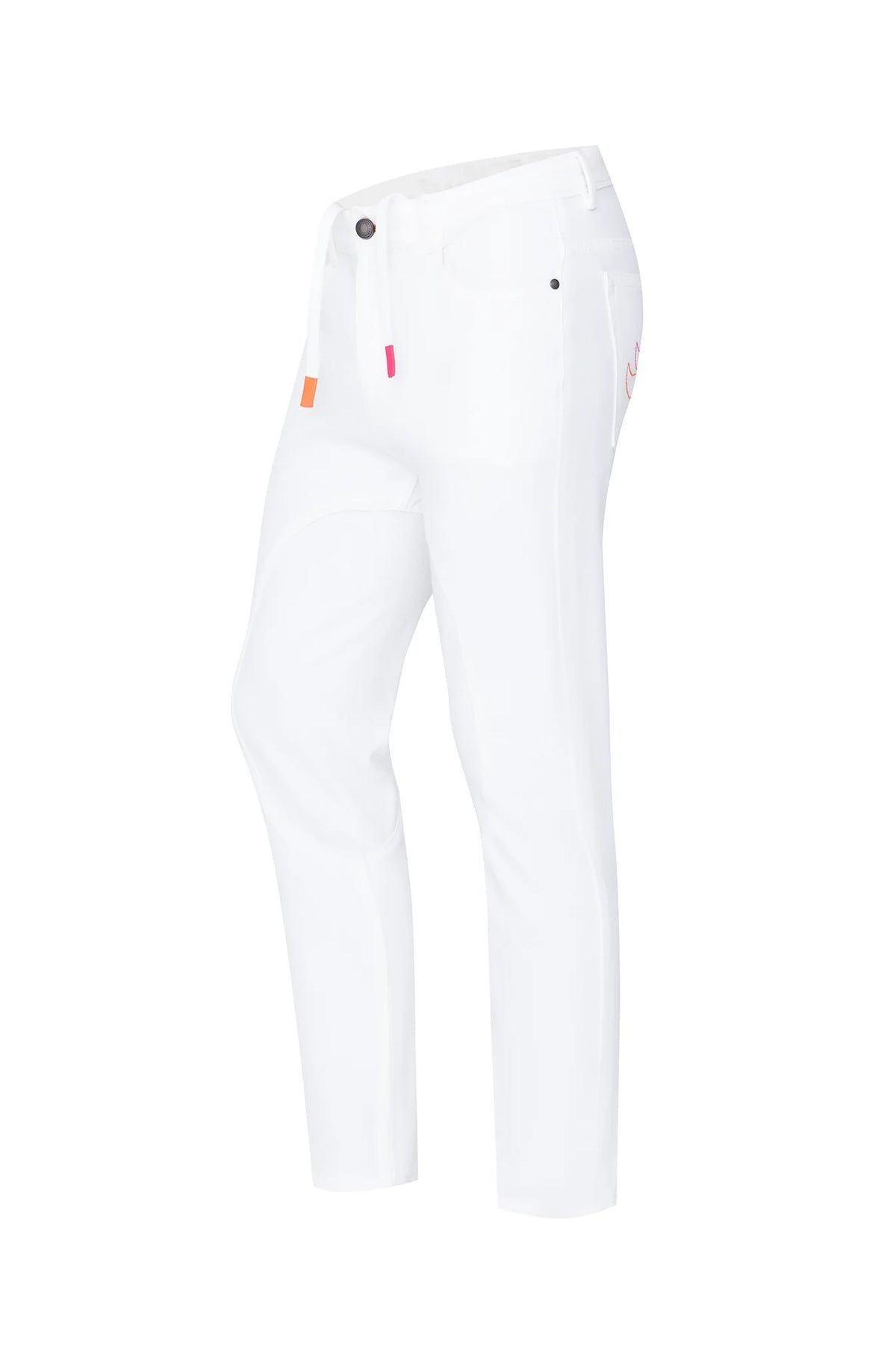 Casablanca Close Contact White Jeans White Background.
