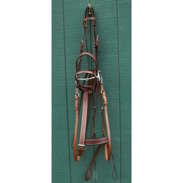 Domestic Leather Polo Bridle - Gag