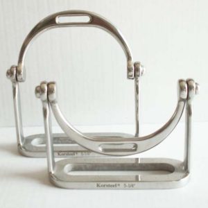 Hinged Safety Polo Stirrup Irons 5 and a Quarter inch